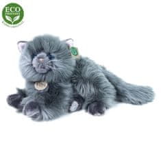 Rappa Plyšová perzská mačka sivá ležiace 30 cm ECO-FRIENDLY
