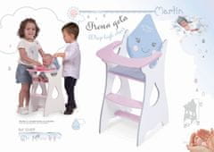 DeCuevas 55429 Drevená jedálenská stolička pre bábiky Martin