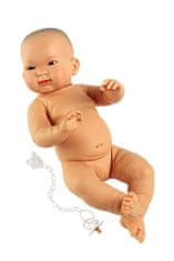 Llorens 45006 NEW BORN HOLČIČKA realistická panenka miminko žluté rasy s celovinylovým tělem 45 cm