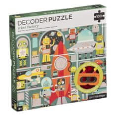 Petitcollage PetitCollage Puzzle Roboty 100 ks s 3D okuliarmi