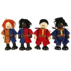 Bigjigs Toys Bigjigs toys bábiky stredovekých vojakov 4 ks