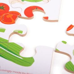 Bigjigs Toys Podlahové puzzle Zelenina