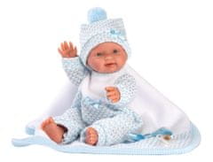 Llorens 26309 NEW BORN CHLAPČEK realistická bábika bábätko s celovinylovým telom 26 cm