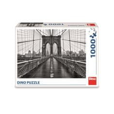DINO čierna a biela puzzle New York 1000