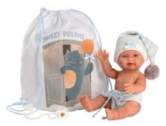 Llorens 26313 NEW BORN CHLAPEČEK realistická panenka miminko s celovinylovým tělem 26 cm