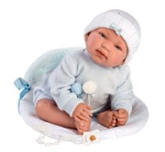 Llorens 84451 New born Realistická bábika Bábätko sa zvuky a mäkkým látkový telom 44 cm