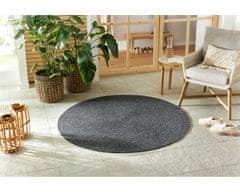 NORTHRUGS Kusový koberec Braided 105550 Dark Grey kruh – na von aj na doma 150x150 (priemer) kruh