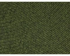 NORTHRUGS Kusový koberec Braided 105554 Green kruh – na von aj na doma 150x150 (priemer) kruh