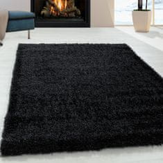 Ayyildiz Kusový koberec Brilliant Shaggy 4200 Black 80x150