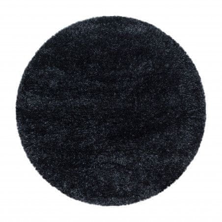 Ayyildiz Kusový koberec Brilliant Shaggy 4200 Black kruh