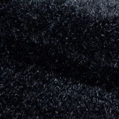 Ayyildiz Kusový koberec Brilliant Shaggy 4200 Black kruh 200x200 (priemer) kruh