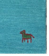 Ručne všívaný kusový koberec Asra wool tyrkys 160x230