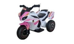Lean-toys GTM5588-A Dobíjací motocykel ružový