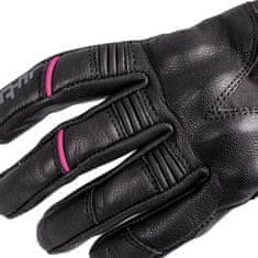 W-TEC Dámska koža moto rukavice Pocahonta Farba čierno-ružová, Veľkosť XS