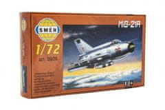 SMĚR Model MiG-21R 1:72 15x21,8cm v krabici 25x14,5x4,5cm Cena za 1ks