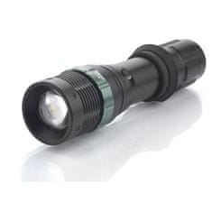 Solight Solight LED kovové svietidlo, 150lm, 3W CREE LED, čierna, fokus, 3 x AAA WL09