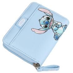Disney Stitch Disney Dámska peňaženka ,modrá malá zips 11x8 cm