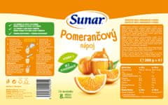 Sunar rozpustný nápoj pomarančový 3 x 200 g