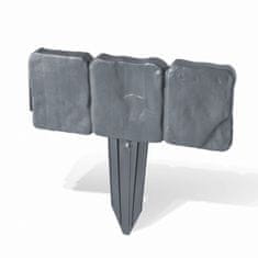 IGLACO Plastový obrubník - palisáda STONE antracit 2,5m x 10 cm