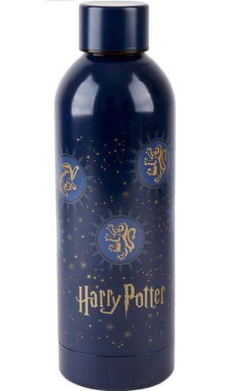 KIDS LICENSING EUROSWAN Nerezová fľaša na pitie Harry Potter Blue Potravinárska nerezová oceľ 18/8, 500 ml