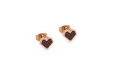 BeWooden dámske náušnice s dreveným detailom Rose Earrings Heart univerzálna