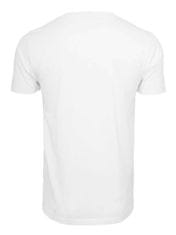 Urban Classics Pánske tričko s nápisom Brand biele L