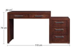 Pyka Písací stôl Remi - drevo D16