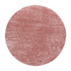 Ayyildiz Kusový koberec Brilliant Shaggy 4200 Rose kruh 80x80 (priemer) kruh