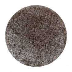 Ayyildiz Kusový koberec Brilliant Shaggy 4200 Taupe kruh 80x80 (priemer) kruh