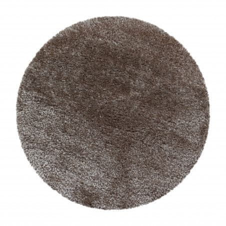Ayyildiz Kusový koberec Brilliant Shaggy 4200 Taupe kruh