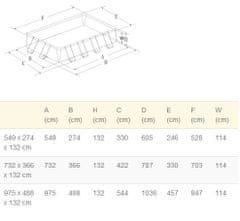 Intex Bazén Rectangular Ultra Frame XTR 9,75 x 4,88 x 1,32 m set + piesková filtrácia 9,2 m3/hod