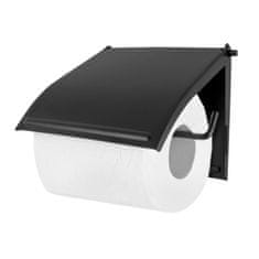 Držiak WC papiera KLAPKA čierny samolepiaci AWD1780