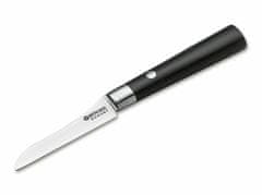 Böker Manufaktur 130408DAM nôž na zeleninu 8,5 cm, damašek, čierna, preglejka