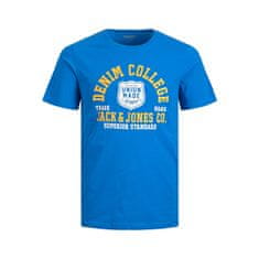 Jack&Jones Pánske tričko JJELOGO Regular Fit 12220500 French Blue (Veľkosť L)