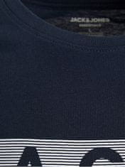 Jack&Jones Plus Pánske tričko JJELOGO Regular Fit 12158505 Navy Blazer PLAY 4 (Veľkosť XXL)