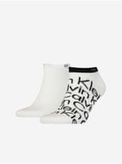 Calvin Klein Sada dvoch párov pánskych vzorovaných ponožiek v bielej farbe Calvin Klein Underwear 39-42