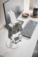 Yamazaki Inteligentný stojan na herný ovládač, kov/plast, v.38,5 cm, biela
