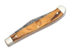 Böker Manufaktur 119957 Delicate Acid Olive vreckový nôž 8,3 cm, olivové drevo, puzdro
