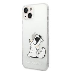 Karl Lagerfeld Kryt na mobil Choupette na Apple iPhone 14 Plus priehľadný