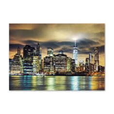 Wallmuralia.sk Foto obraz akrylové sklo Manhattan New York 125x50 cm 2 prívesky