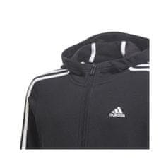 Adidas Mikina čierna 159 - 164 cm/L Essentials 3S Fullzip Hoodie JR