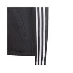 Adidas Mikina čierna 129 - 134 cm/XS Essentials 3S Fullzip Hoodie JR