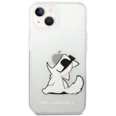 Karl Lagerfeld Kryt na mobil Choupette na Apple iPhone 14 Plus priehľadný