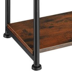 tectake Odkladací stolík Memphis 34x30x59cm - Industrial tmavé drevo