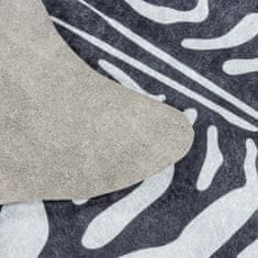 Ayyildiz AKCIA: 100x135 tvar kožešiny cm Kusový koberec Etosha 4111 black (tvar kožušiny) 100x135 tvar kožešiny