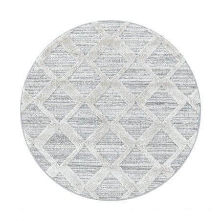 Ayyildiz Kusový koberec Pisa 4703 Grey kruh