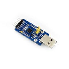 Waveshare Prevodník USB na TTL s čipom CP2102 (typ A) káble sú súčasťou dodávky