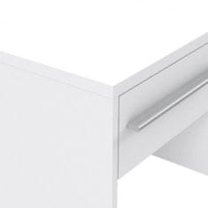 VERVELEY FINLANDEK Moderný biely nočný stolík PEHMEA, L. 38,5 cm