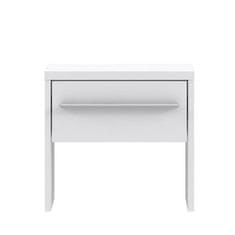 VERVELEY FINLANDEK Moderný biely nočný stolík PEHMEA, L. 38,5 cm