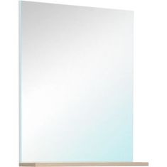 VERVELEY EKIPA Zrkadlo s poličkou, dub Jackson a biely dekor, D 60 x D 14 x 70 cm, VERSO
